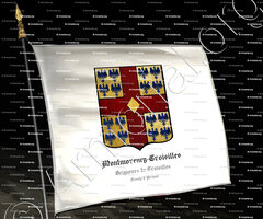 drapeau-MONTMORENCY-CROISILLES_Seigneurs de Croisilles. Comté d'Artois._France