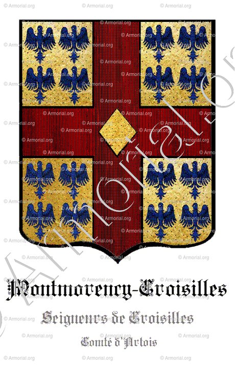 MONTMORENCY-CROISILLES_Seigneurs de Croisilles. Comté d'Artois._France
