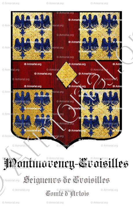 MONTMORENCY-CROISILLES_Seigneurs de Croisilles. Comté d'Artois._France
