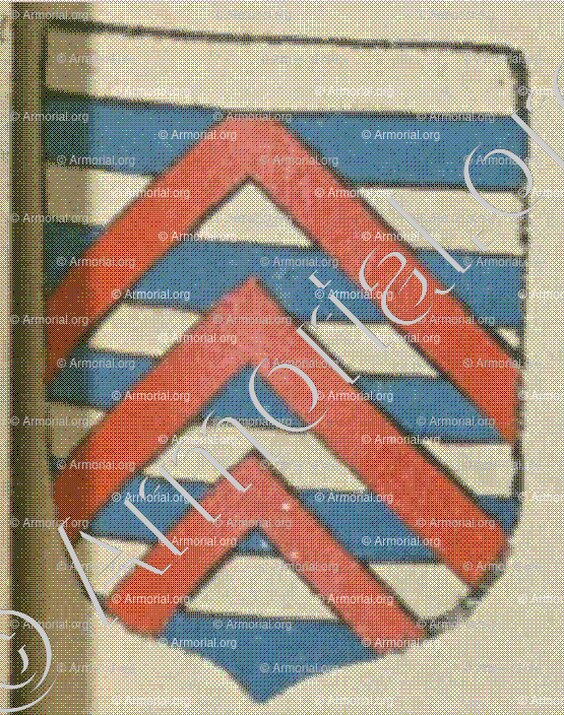 de la ROCHEFOUCAUT (La Rochelle)_Blason enregistré sous le règne de Louis XIV._France