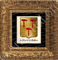 cadre-ancien-or-de MARTEL de GAILLON_Touraine_France