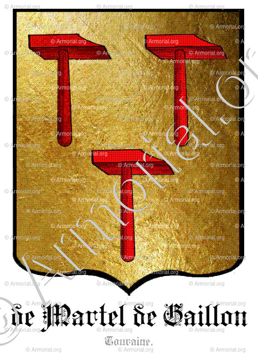 de MARTEL de GAILLON_Touraine_France