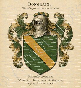 BONGRAIN (Ancienne famille française)