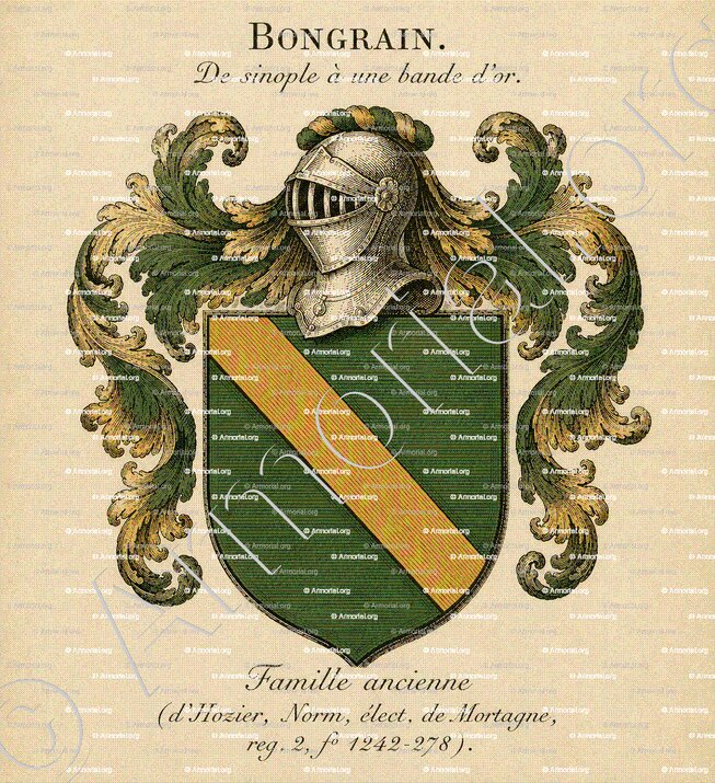 BONGRAIN_Ancienne famille_France