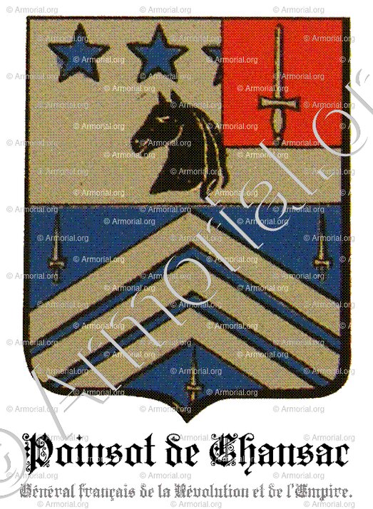 POINSOT de CHANSAC_Général français de la Révolution et de l'Empire._France