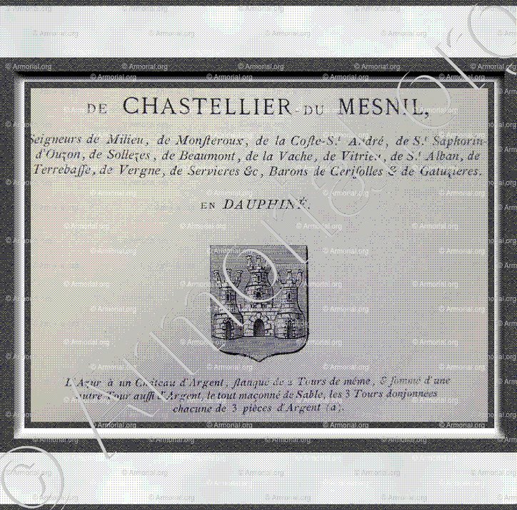 de CHASTELLIER du MESNIL_Dauphiné_France (1)