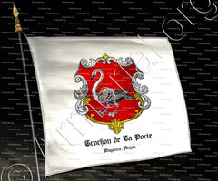 drapeau-TROCHON de LA PORTE_Mayenne, Anjou, 1696._France (i)