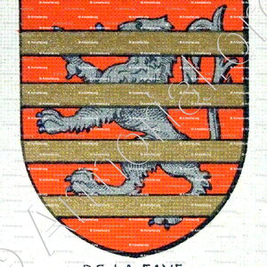 de  LA FAYE alias de LA FAYE_Bourbonnais_France...