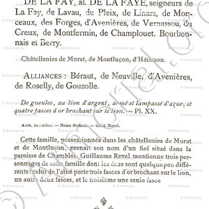 de LA FAY alias de LA FAYE_Bourbonnais_France (ii) 1.