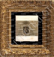 cadre-ancien-or-ALLEMAN_Louys, armoiries archevêque d'Arles abbé de Montmajour (Provence)_France