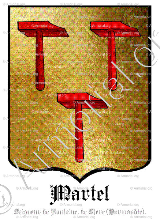 MARTEL_Seigneur de Fontaine, de Clerc (Normandie)._France