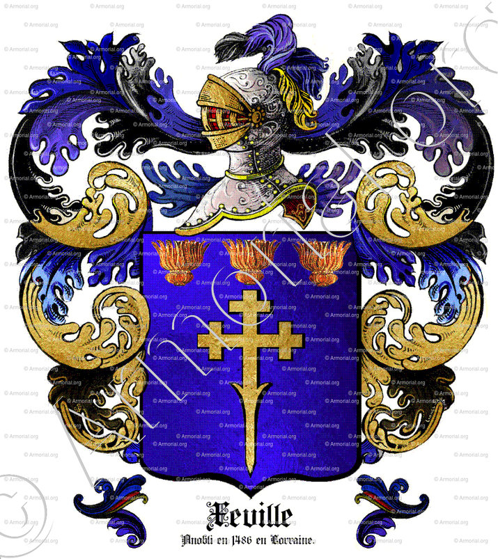 XEVILLE_Anobli en 1486 à Nancy. Lorraine_France (ii)