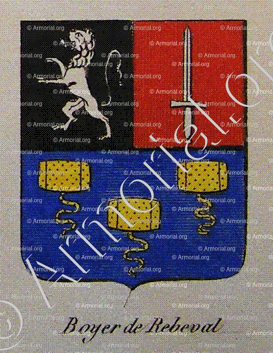 BOYER DE REBEVAL_Noblesse d'Empire._France