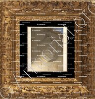 cadre-ancien-or-BERTRAND de MAUSSANG_blason de l'abbé B. de M. de 1298 à 1316, Abbaye de Montmajour (Provence)_France