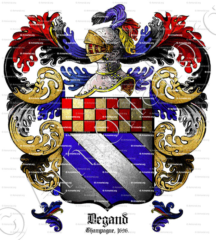 DEGAND_Champagne, Île-de-France,1696-1710._France .