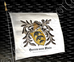 drapeau-HEEREN vom STAIN_Burg von Rechtenstein, 1331 (Baden-Württemberg)_Deutschland