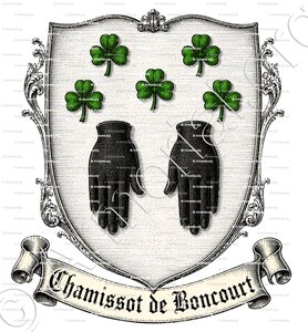 CHAMISSO ou CHAMISSOT DE BONCOURT (Pruuse. Lorraine Champagne)
