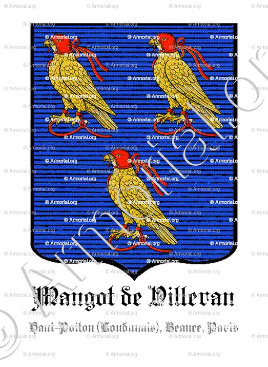 MANGOT DE VILLERAN_Poitou, Beauce Paris._France