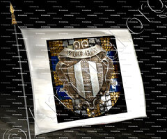 drapeau-VICHY_Armes de Vichy. Etain1913 et Mosaique. (Bourbonnais)_France (i)