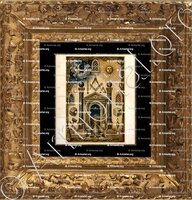 cadre-ancien-or-LE PORTAIL DE LA LUMIÈRE (ou LE TEMPLE ENTRE LA LUNE ET LE SOLEIL)_tradition maçonnique_France