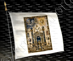 drapeau-LE PORTAIL DE LA LUMIÈRE (ou LE TEMPLE ENTRE LA LUNE ET LE SOLEIL)_tradition maçonnique_France