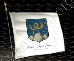 drapeau-JAGER ou JÄGER, JAEGER_Haute-Alsace, 1696._France