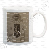 mug-LOUYS ALLEMAN_armoiries peintes de l'archevêque d'Arles, abbé de l'Abbaye de Montmajour (Provence)_France