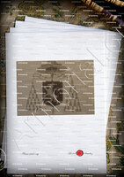 velin-d-Arches-LOUYS ALLEMAN_armoiries peintes de l'archevêque d'Arles, abbé de l'Abbaye de Montmajour (Provence)_France