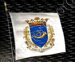 drapeau-BURDIN de SAINT-MARTIN_Bourgogne, Lyonnais, Paris, Champagne._France ()