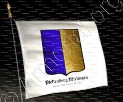 drapeau-PLETTENBERG MIETINGEN_Kurzeme, Württemberg, Preußen._Latvija, Deutschland