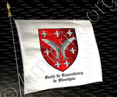 drapeau-Gisèle de LUXEMBOURG de MOSELGAU_Comté de Luxembourg_Luxembourg