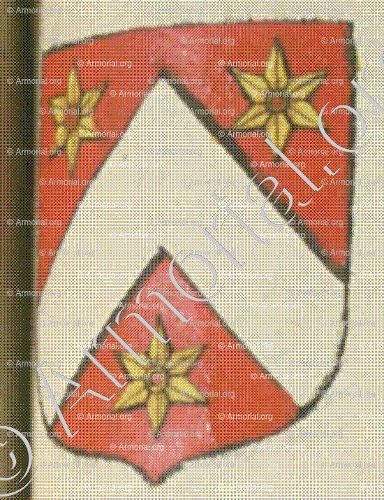 de LAU (La Rochelle)_Blason enregistré sous le règne de Louis XIV._France
