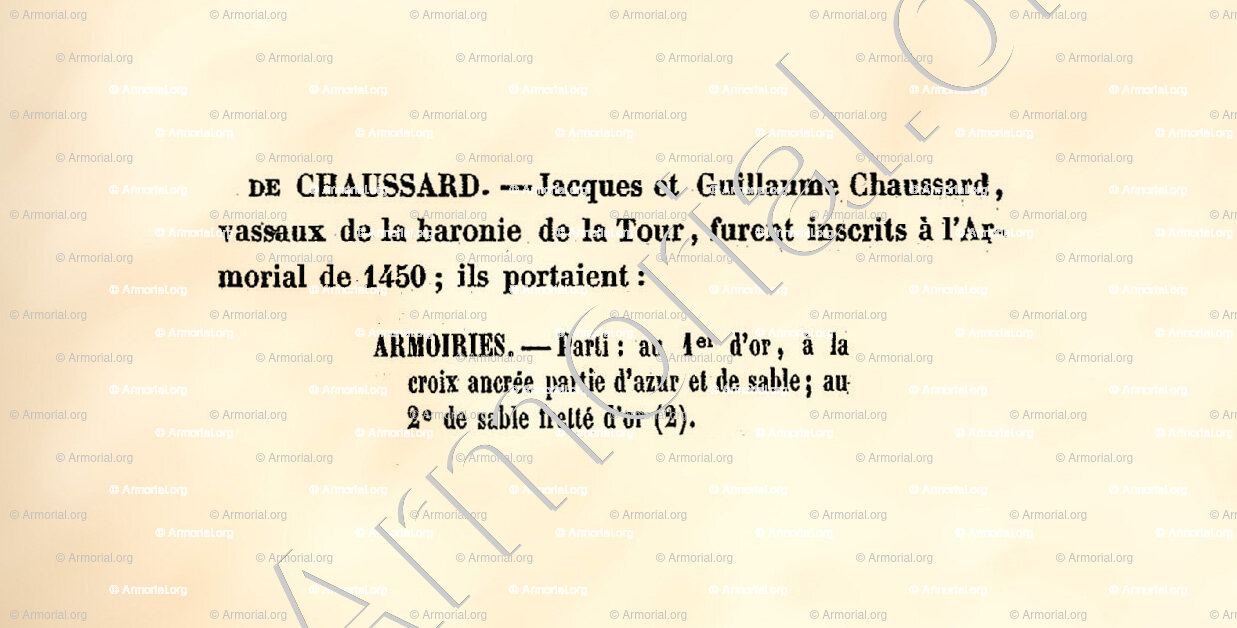 De CHAUSSARD