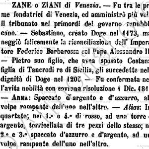 ZIANI_Dozionarioa Storico Blasonica delle famigle notabile