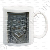 mug-de BOUBERS_de RAINEVAL_Blason sculpté sur une fontaine d'Abbeville (Picardie)_France