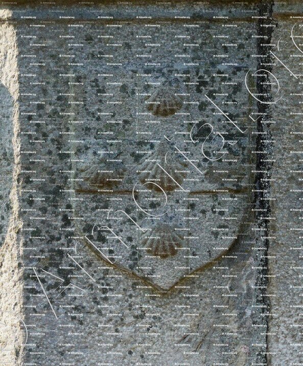 de BOUBERS_de RAINEVAL_Blason sculpté sur une fontaine d'Abbeville (Picardie)_France