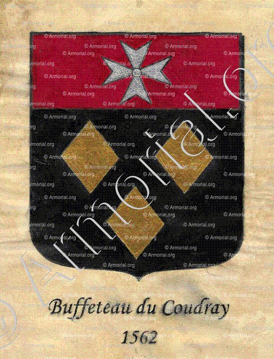 BUFFETEAU du COUDRAY 1562_Poitou, Aunis, Saintonge._France