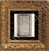 cadre-ancien-or-FOUCQUES de BONVAL, BALINGAN ..._Collégiale d'Abbeville_France