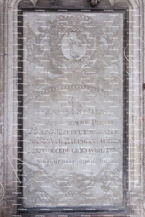 FOUCQUES de BONVAL, BALINGAN ..._Collégiale d'Abbeville_France