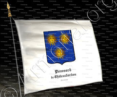 drapeau-POUSSARD de CHÂTEAUBARDON_Saintonge_France