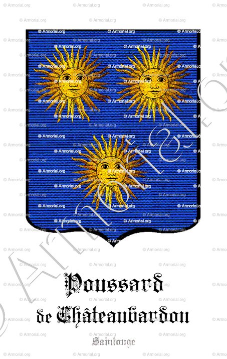 POUSSARD de CHÂTEAUBARDON_Saintonge_France