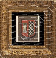 cadre-ancien-or-ASSAILLY_Auvergne (de Tourzel, de Tournon, sg. d'Alègre)_France