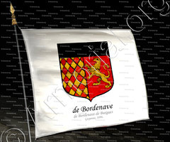 drapeau-de BORDENAVE Seigneur de Bargues._Guyenne, 1696._France