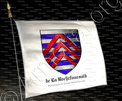 drapeau-de LA ROCHEFOUCAULD_On la dit issue des Luzigan. Connue dès 1025._France