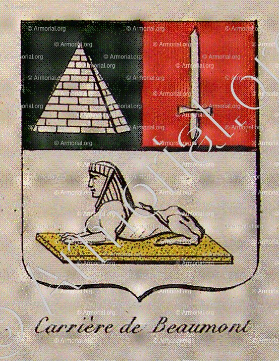 CARRIERE DE BEAUMONT_Noblesse d'Empire._France