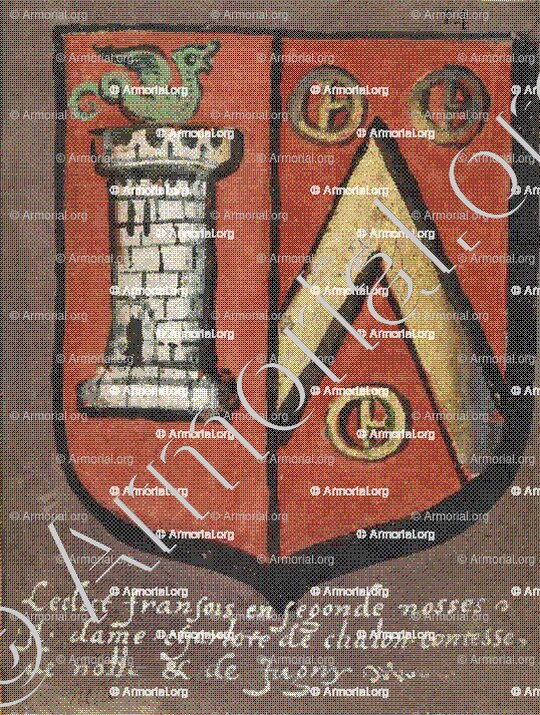 de CHALON_Auvergne (de Tourzel. Maison des seigneurs d'Alègre)_France