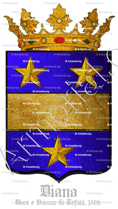 DIANA_Duca e Barone di Cefalù, 1805. Sicilia._Italia (ii)