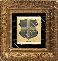 cadre-ancien-or-GREIFEN_Wappenbuch der Stadt Basel . B.Meyer Knaus 1880_Schweiz