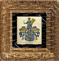 cadre-ancien-or-SCHAUB - Armorial de la ville de Bâle. B.Meyer Knaus 1880 - Schweiz. (i)