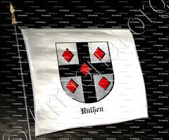 drapeau-RÜTHEN_Wappen der Stadt Rüthen._Deutschland